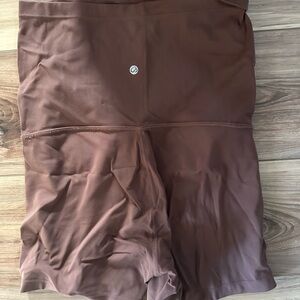 CRZ yoga maternity High-Waist Women’s Bike Shorts in Brown small